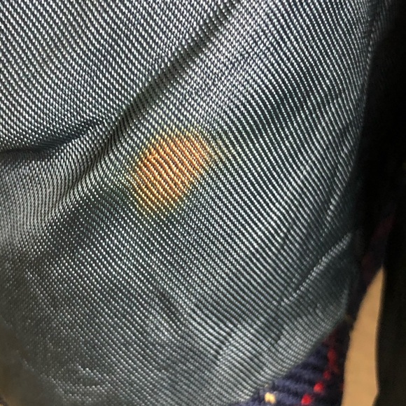 Sisley Made in Italy Window Pane Check Lady Jacket Pure Wool Size Small - Picture 10 of 13